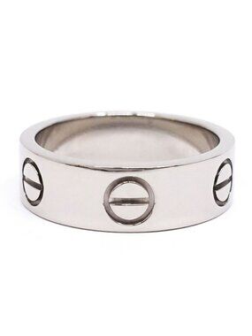Cartier 18k White Gold Love Ring Classic